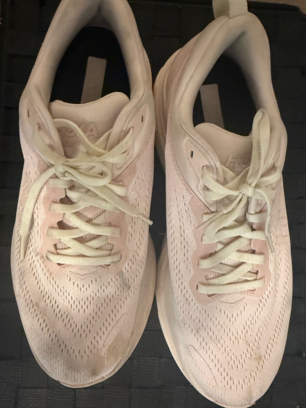 Hoka One One W Bondi 8 Pink and Black Shoe Interior Label - Picture 3 of 6